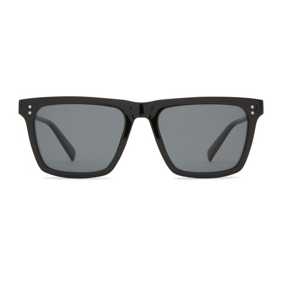 NWT- DOT DASH By Billabong BUZZY Sunglasses Polarized - BLACK GLOSS / GREY POLAR - Picture 2 of 9